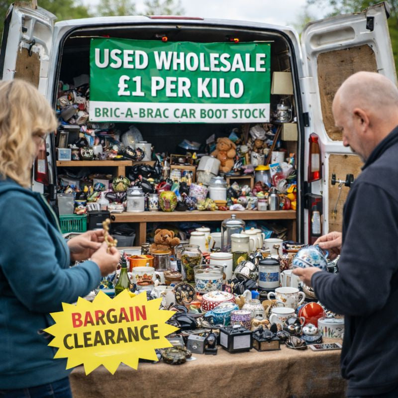 Used Bric-a-Brac Wholesale, Car Boot Clearance Stock £1 Per Kilo