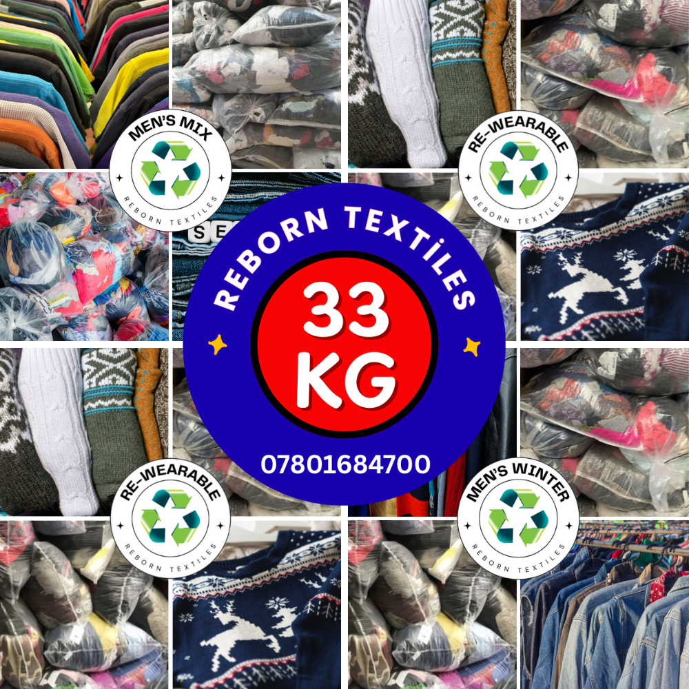 33Kg Men's Wholesale Used Clothing Mega Starter Parcel for Resellers
