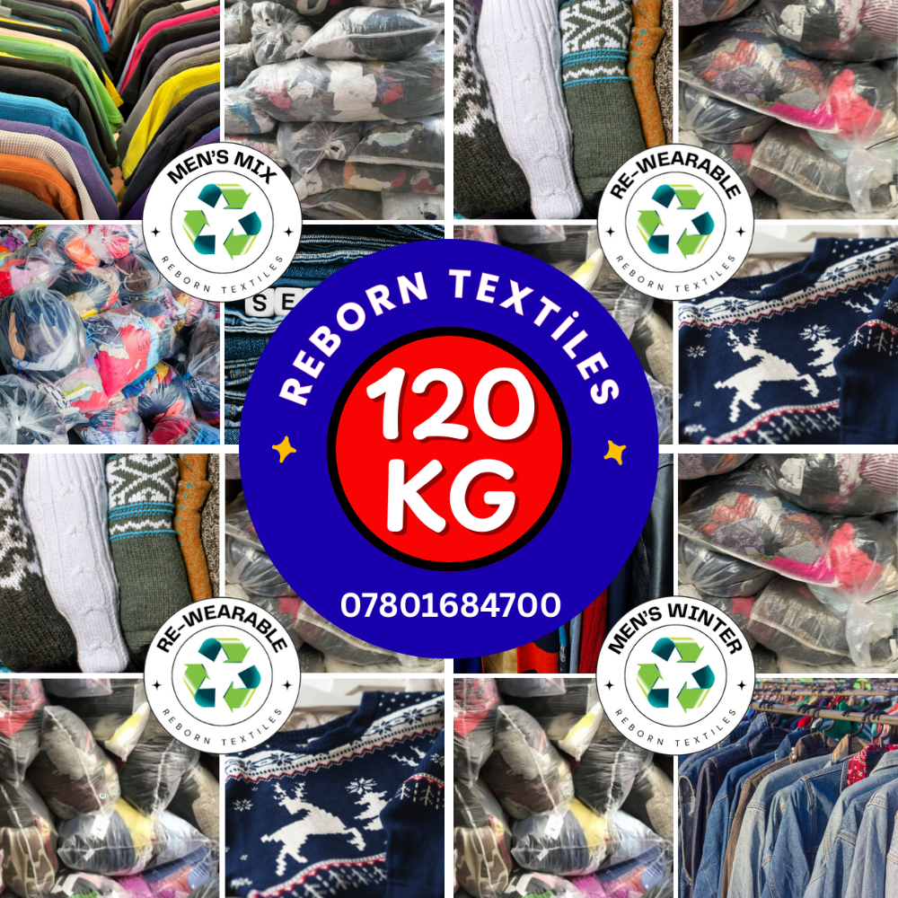 120Kg Men's Wholesale Used Clothing Mega Starter Parcel for Resellers