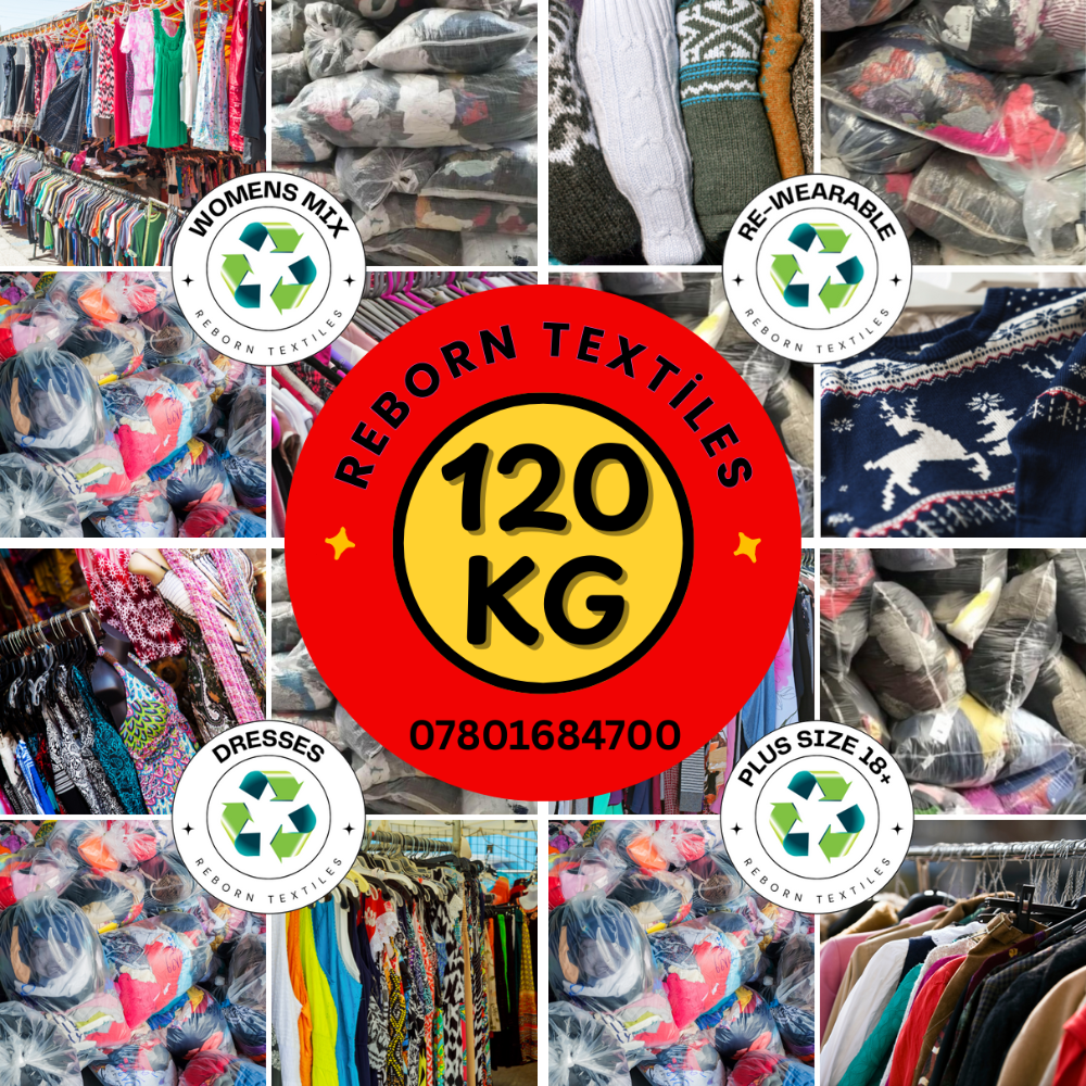 120Kg Women's Wholesale Used Clothing Mega Starter Parcel for Resellers