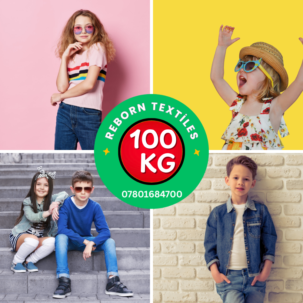 100Kg Kids Wholesale Used Clothing parcel for Resellers